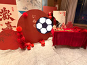 盛康圓滿(mǎn)訂婚布置全套擺件裝飾求婚高級(jí)KT背景板回門(mén)套裝氣球喜字婚宴用品 【2.3M高】琴瑟和鳴+擺臺(tái)16件套 曬單實(shí)拍圖