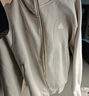 阿迪達斯阿迪達斯 ADIDAS 女子 LOGO FLEECE JKT 運動(dòng)夾克 JJ3566 白 L  曬單實(shí)拍圖