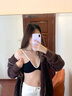 內衣女性感法式薄款泳衣小胸文胸套裝深U美背貝殼杯胸罩2025春款 經(jīng)典黑 【外穿度假風(fēng)  】 S 推薦70A 70B 的小姐姐 曬單實(shí)拍圖