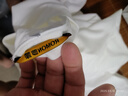 羅蒙（ROMON）240g重磅純色小眾短袖T恤男女新疆純棉寬松百搭厚實(shí)情侶打底衫夏 白色 M 100-130斤 曬單實(shí)拍圖