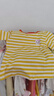 嬰兒衣服短袖T恤卡通夏季男童3歲夏裝1-2兒童寶寶女小童半袖上衣 黃色 90cm 曬單實(shí)拍圖
