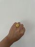 星卡龍黃財神黃金戒指男999足金包銀開(kāi)口可調節時(shí)尚大氣送爸爸生日禮物 包金1.2克 黃財神開(kāi)口戒指 曬單實(shí)拍圖