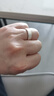 佰譽(yù)銀家 6MM【免費刻字】拉絲工藝 男士戒指 銀 99足銀 女士 情侶對戒戒指 簡(jiǎn)約戒子 16號 曬單實(shí)拍圖