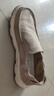 百麗（Belle）透氣休閑布鞋男2025新款商場(chǎng)同一腳蹬布鞋8RW01BM5 米色 42 (260mm) 曬單實(shí)拍圖