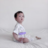 今初（JINCHU）嬰兒衣服連體衣夏季薄款純棉a類(lèi)長(cháng)袖空調服男女寶寶睡衣夏天 夢(mèng)幻天鵝/短袖 竹纖維5A抑菌 66cm 建議3-6個(gè)月 曬單實(shí)拍圖