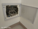 明裝多媒體信息箱塑料蓋板暗裝家用弱電箱面板光纖箱箱蓋不擋信號 白色弱電箱塑料蓋板適用350*300 曬單實拍圖