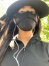 北極絨防曬口罩女冰絲遮陽(yáng)防紫外線(xiàn)口罩護眼角修飾臉型戶(hù)外透氣面罩面紗黑色【Black】 曬單實(shí)拍圖