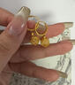 老廟黃金耳釘足金球球耳環(huán)女時尚耳墜三金耳飾送女友送老婆生日禮物 可代寫賀卡#勿拍 曬單實拍圖