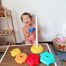 彩虹塔旋轉(zhuǎn)疊疊樂寶寶嬰幼兒可啃咬轉(zhuǎn)轉(zhuǎn)塔1一2歲兒童早教益智玩具 【大號/六層】彩虹塔疊疊樂 曬單實拍圖