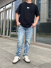 卡賓（CABBEEN）【萊卡彈力】水洗小腳牛仔褲男2025夏季新款潮牌休閑薄款長(zhǎng)褲 天藍(lán)色37（合體版型） 31 /175/L 曬單實(shí)拍圖