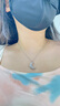 施華洛世奇（SWAROVSKI）新品LUNA神秘月亮造型星月項(xiàng)鏈輕奢飾品生日520禮物送女友 鍍白金色 5666181 曬單實(shí)拍圖