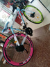 云宵 變速死飛自行車(chē)公路賽車(chē)男單車(chē)跑車(chē)彎把破風(fēng)學(xué)生成人實(shí)心胎競速 藍粉色24速60刀 曬單實(shí)拍圖