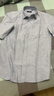 杉杉（FIRS）長(cháng)袖襯衫男裝秋季中青年商務(wù)正裝休閑襯衣  7188-1灰色（長(cháng)袖款） 39  曬單實(shí)拍圖