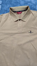 比音勒芬【抗菌涼感】春夏款男士時(shí)尚多色親膚休閑短袖polo衫經(jīng)典輕商務(wù) 60卡其色 XL （110） 曬單實(shí)拍圖