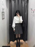 微光里2025春夏新款燈籠袖白色襯衫女長袖韓版寬松港風(fēng)立領(lǐng)泡泡袖襯衣 港風(fēng)襯衣白M碼建議85-110斤 曬單實拍圖
