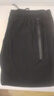 俞兆林【夏季薄款運動(dòng)】休閑褲彈力速干冰絲褲寬松大碼冰絲七分褲 黑色 2XL 【130-150斤】 曬單實(shí)拍圖