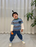 齊齊熊（ciciibear）【2025春裝新品】寶寶褲子春季男童軟牛仔褲休閑褲兒童長(zhǎng)褲 牛仔藍(lán) 90 曬單實(shí)拍圖