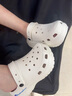 PointZerone增高6CM涼鞋女小個(gè)子洞洞鞋女防臭防滑外穿厚底光輪云朵涼拖鞋女 白色升級版 6厘米增高 36-37 適合36-37的腳 曬單實(shí)拍圖