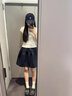 FSHE日系休閑松緊短裙半身裙女2025春夏季新款百搭顯瘦寬松休閑運(yùn)動裙 藏青短款 L 曬單實(shí)拍圖