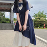 莫代爾收腰連衣裙女2025夏裝新款胖妹妹洋氣遮肚裙子高腰顯瘦長裙 圖片色 M 【建議99-109斤】 曬單實拍圖