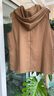 皮爾卡丹（pierre cardin）連帽亞麻開(kāi)衫馬甲小外套女文藝休閑拉鏈坎肩2025新款棉麻馬夾上衣 咖色 XL【130-145斤】 曬單實(shí)拍圖