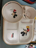DISNEY迪士尼 兒童餐具米老鼠幼兒園小孩吃飯密胺餐盤碗勺杯子套裝禮盒 密胺餐具四件套（米奇禮盒裝） 曬單實拍圖