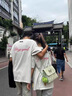 安初夏重磅純棉刺繡短袖t恤男夏季寬松美式高街潮牌情侶裝半袖小眾上衣 白象灰【紅色字母】精梳純棉 XL 115-135斤 曬單實拍圖