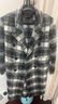 DZZIT地素短外套冬季格子呢復古摩登造型上衣女 黑色 常規 S 曬單實(shí)拍圖