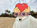唐獅（TonLion）2025女肌理面料連帽開(kāi)衫薄外套 乳白/一批 S 曬單實(shí)拍圖