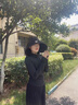 CHANEELR & KARITH防曬帽遮陽帽女2025新款夏季大帽檐空頂帽防紫外線太陽帽子空頂帽 黑色 曬單實拍圖
