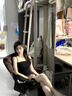 茯見辣妹黑色吊帶連衣裙女春夏季外穿內(nèi)搭小個子緊身包臀裙子打底短裙 黑色 M 曬單實拍圖