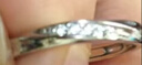 慕洛菲純999足銀情侶戒指鑲鉆男女士結(jié)定求婚對(duì)戒生日禮物送女友老婆 永恒摯愛（八倉直發(fā)，可分開發(fā)貨） 曬單實(shí)拍圖