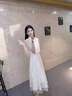 艾柔丹夏季新款改良旗袍連衣裙女裝新中式國(guó)風(fēng)小清新高端氣質(zhì)女士裙子 上衣+吊帶連衣裙 S 曬單實(shí)拍圖