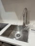 歐琳（OULIN）水吧臺水槽單槽小尺寸島臺小水槽手工水槽不銹鋼洗菜盆 配CFL008抽拉龍頭 500*428 曬單實(shí)拍圖