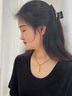 FUSSEM足金六字真言吊墜黃金男士編織項鏈女純金六字箴言轉(zhuǎn)運珠金飾掛墜 六字箴言吊墜+銀頂珠【棕繩】約1g 曬單實拍圖