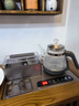 志高全自動(dòng)上水電熱水壺燒水煮茶一體機功夫茶臺嵌入式燒水壺家用辦公室噴淋蒸茶電磁爐茶具恒溫最新款 0.8L 鈦色【燒水消毒】-316不銹鋼 臺嵌兩用+高溫清潔 曬單實(shí)拍圖