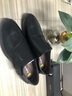 澳洲名袋鼠AUSFAMDS品牌正裝皮鞋男士商務(wù)休閑男鞋頭層牛皮軟底軟面一腳蹬爸爸鞋男 黑色1099-1款 42 【精美禮盒包裝】 曬單實(shí)拍圖