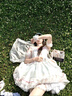 閃動(dòng)少女（SHANDONGSHAONV）洛麗塔lo蘿莉塔原創(chuàng  )芭蕾風(fēng)Lolita連衣裙禮洛麗塔正版現貨 單粉綠色裙子 2XL (135斤到150斤) 曬單實(shí)拍圖
