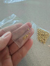 小米星18K包金保色沙金啞光圓珠子金色項鏈手鏈串珠散珠手工diy飾品配件 啞光金珠3mm10顆 曬單實拍圖
