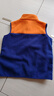 兒童春秋外套馬夾立領(lǐng)男女小童搖粒絨背心保暖坎肩立領(lǐng)女大童馬甲 橘拼藏青 150 曬單實(shí)拍圖