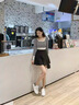 HEANEDUCK頭層牛皮小白鞋女2025新款夏季女鞋厚底增高板鞋真皮百搭休閑鞋子 白黑 37 曬單實拍圖