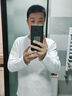 NOSSKISS輕奢品牌長袖t恤男秋季圓領(lǐng)純色青年液氨絲光純棉內(nèi)搭打底衫 白色 XL 180 曬單實拍圖