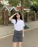 巴金多庫迪咖啡師工作服短袖t恤純棉圓領火鍋餐飲奶茶店工服定制印logo A【7A抗菌純棉】深夜黑 L 曬單實拍圖