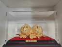 慕芳閣 絨沙金黃金壽桃壽辰擺件送長輩送爺爺送奶奶大壽生日禮物送老人祝壽禮物賀壽辰實(shí)用創(chuàng)意禮品工藝品 福壽雙全（中號(hào)） 曬單實(shí)拍圖