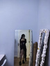 FSHE甜酷辣妹風(fēng)抹胸連衣裙女春季新款設(shè)計感黑色不規(guī)則收腰包臀短裙子 黑色 S 曬單實拍圖