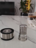 XKJ德國高檔茶水分離杯一鍵開蓋商務(wù)雙層耐高溫耐摔高硼硅玻璃杯 鋼本色 新款長網(wǎng)【雙層玻璃杯】  400ml 曬單實拍圖