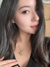 唯一（Winy）銀項鏈好運蓮蓮和田玉吊墜女士2025新款生日情人節禮物送女友老婆 曬單實(shí)拍圖