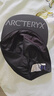 ARC'TERYX始祖鳥 AERIOS 5 PANEL CAP 男女同款 彎檐帽 黑色/極地白 S-M 曬單實(shí)拍圖
