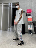純棉背心男夏季韓版潮流寬松百搭學(xué)生運(yùn)動(dòng)休閑薄款情侶坎肩體恤衫 白色 L 曬單實(shí)拍圖