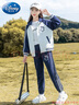 G.DUCKKIDS兒童秋裝運動套裝小女孩洋氣笑臉連帽外套中大童春秋新款初中學生 藏藍色 160 cm 曬單實拍圖